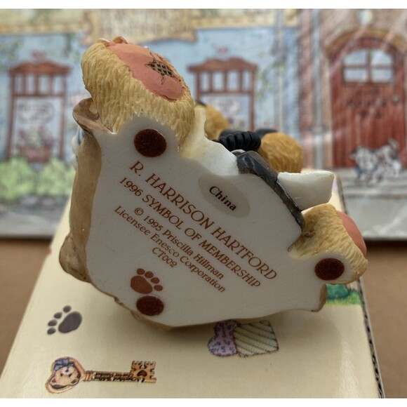 Cherished Teddies 1995 Membership Set with R. Harrison Hartford - Picture 6 of 10